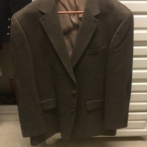 Ralph Lauren Mens Wool Brown Blazer 44R